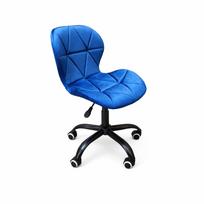 Extralink ARMCHAIR OFFICE CHAIR VELVET BLUE
