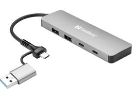 Sandberg 136-64 USB-C/A to 2xUSB-A + 2xUSB-C Hub