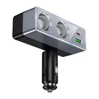Hoco Z65B Car Charger | 30W | PD, QC | USB-C, USB-A | Black