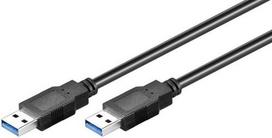 Goobay TCOCUAA18U3 USB cable, USB 3.2 Gen 1 (3.1 Gen 1), 3 m, USB A, Black