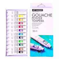 Guašas Art Rangers 12 spalvų 12 ml tūbelėje