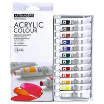 Akriliniai dažai „Art Rangers“ 12 spalvų 12 ml tūbelėje