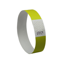 Kontrolinė renginių apyrankė Tyvek neoninės geltonos spalvos 265x19mm