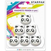 Starpak Starpak pandos formos magnetai, pakuotėje 6 vnt. (24/ 144 - PANDA MAGN)
