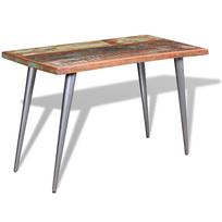 Valgomojo stalas perdirbtos medienos masyvas 120x60x76 cm