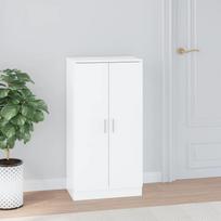 Spintelė batams balta 55x35x108cm apdirbta mediena blizgi