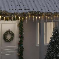 Kalėdinė varveklio lemputė 100 LED šiltai balta 10 m akrilas PVC