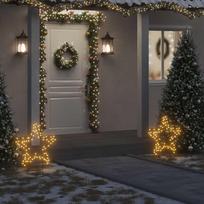Kalėdinė šviečianti dekoracija žvaigždė 80LED 60cm