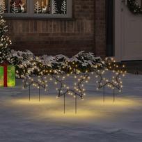 Kalėdinės dekoracijos žvaigždės su smaigais 3vnt 50LED 29cm