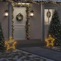Kalėdinė šviečianti dekoracija žvaigždė 80LED 60cm