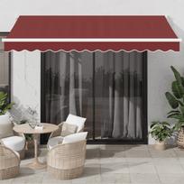 Rankiniu būdu ištraukiama markizė bordo spalvos 350x250cm