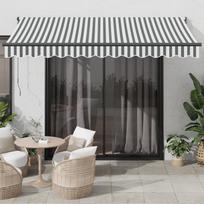 Ištraukiama markizė antracito/balta 35x25m audinys