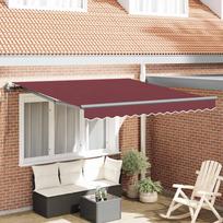 Automatinė ištraukiama markizė bordo spalvos 300x250cm
