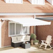 Ištraukiama markizė Balta 350 x 250 cm Audinys ir plienas
