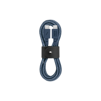 Native Union kabelis su dirželiu (USB-C - USB-C) 1,2 m, tamsiai mėlynas