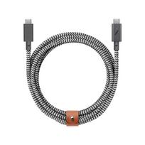 Native Union kabelis su dirželiu C-C PRO 2.4m 240W, zebros raštas