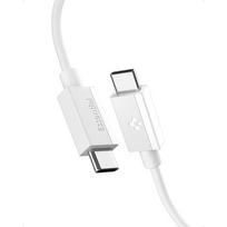 Spigen Essential USB C to USB C 60W Cable, white EB6020CC