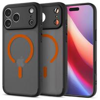 Spigen Ultra Hybrid MagSafe, frost black orange - iPhone 17 Pro Max
