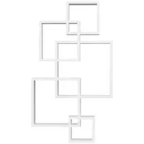 Pakabinama lentyna Homcom 49,5x10,2x86cm., baltos spalvos