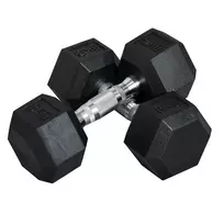 Rinkinys iš 2 hantelių Homcom 12,7x12,7x30,5cm., juodos/sidabrinės spalvos 