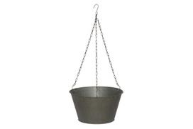 Metalinis lauko vazonas 4Living, pakabinamas, pilkos sp., 30 x 30 x 16 cm.