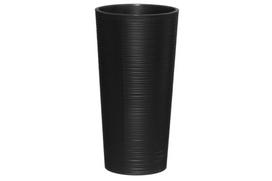 Plastikinis lauko vazonas 4Living Dluto, juodos sp., 30 x 30 x 57 cm.