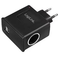 Logilink USB power supply with cigarette lighter socke PA0046
