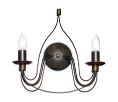 Ideal Lux - Sieninis šviestuvas CORTE 2xE14/40W/230V varinis