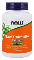 NOW Foods Saw Palmetto Extract with Pumpkin Seed Oil and Zinc, 80mg - 90 kapsulių