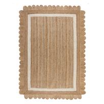 Rankų darbo natūralios spalvos/dramblio kaulo spalvos iš džiuto kilimas 200x290 cm Grace White – Flair Rugs