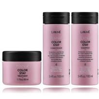 Lakme Teknia Color Stay Travel Pack rinkinys plaukams (šampūnas 100 ml. + kondicionierius 100 ml. + kaukė 50 ml.) - 1 vnt.