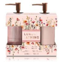 The Luxury Bathing Company Peony, Peach & Raspberry rinkinys rankoms (rankų muilas 400 ml. + rankų ir nagų kremas 400 ml.) - 1 vnt.