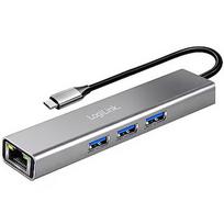 Logilink Hub USB3.2 3xUSB-A 1x RJ45 Gigabit Ethernet UA0461