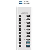 Logilink Hub USB3.2 Gen1 10ports USB-A/C, on/off switch UA0448