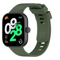 Originalus silikoninis dirželis „Redmi watch 4“ išmaniajam laikrodžiui Riešinė „Redmi watch 4“ Apyrankė Dirželis Sportiniai priedai For Redmi watch4 tamsiai žalia spalva