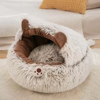 Naminių gyvūnėlių lova Super Minkštas Plaunamas pliušinis veislynas Deep Sleep Liter Mat House Sofos Kostiumai Čihuahua Katėms Namų krepšelis 35cm