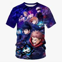 Vasaros nauja mados tendencija anime 3D spausdinimo marškinėliai neutralūs Harajuku anime laisvalaikio patogūs trumparankoviai viršutiniai drabužiai XS