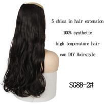 MISSQUEEN 22 colių 32 colių sintetinis tiesių plaukų pleistras moterims;Aukštos temperatūros pluošto pleistrai priauginami plaukai 22inches120g&China