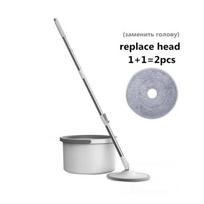 Rotation Floor Flat Lazy Mop & Bucket Nukenksminimo Atskyrimas Mikropluošto skudurėlis Vandens plovimas Savaime išsigręžia sauso namų valymo įrankiai