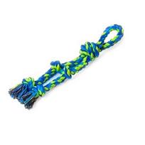 Knot Dog Žaislai Nesunaikinami patvarūs šunų kramtomieji žaislai Virvės vilkimo interaktyvūs žaislai, tinkami vidutiniams ir dideliems šunims Naminių gyvūnų reikmenys 1pcs mėlyna