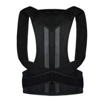 Juodas laikysenos korektorius Reguliuojamas nugaros diržas Sporto saugos terapijos korektorius Unisex XXXL