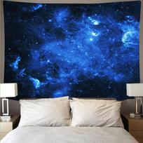 Mystery Universe Žvaigždėtas dangus Space Trippy Gobelenas Pakabinamas Didelės Psichodelinės Žvaigždės Gobelenai Miegamojo sieninio audinio kilimui 95x73cm juoda