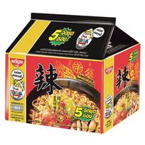 Nissin Instant Noodles Premium Korean Hot and Spicy Soup Flavour 60 g. x 5 / 10 / 15 / 20 pcs 60 g. x 5 pcs