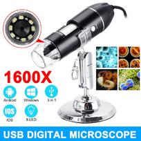 Naujas modelis „3 viename“ nešiojamas HD 1600X 2 MP priartinimo mikroskopas, 8 LED mikro-USB tipo c skaitmeninis delninis didinamasis endoskopinis fotoaparatas no stand