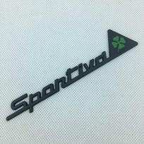 Metalinis Sportiva Keturlapis Žalias Delta Automobilio Šoninės Sparno Emblema Ženklelis Lipdukas Decal A-lfa Ro//meo 4C 8C 156 166 159 Giulietta Spider GT juoda
