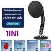 15 W magnetinis automobilinis belaidis įkroviklis 360 besisukantis metalinis sulankstomas įkrovimo stovas, skirtas Magsafe Iphone16 15 14 Pro Max
