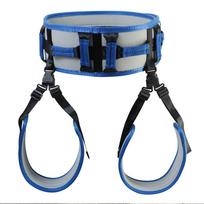 Adjustable Rehabilitation Belt Patient Transfer Lift Belt Dismountable Waist Fixing Band For Seniors Walking Standing Assist Aid S   waist 75-110 mėlyna