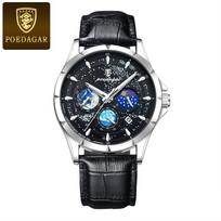 Blue Sky Luxury Vyriškas Laikrodis Liuminescuojantis Vandeniui Atsparus Chronografas Data Vyriškas Laikrodis Nerūdijančio Plieno Vyriški Kvarciniai Laikrodžiai