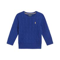 Polo Ralph Lauren Embroidered Logo Crew Neck Long Sleeve Knit Sweater Slim Fit Kids sweater 323702674-080 XL