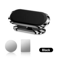 Magnetinis automobilinio telefono laikiklis 360 laipsnių mini juostelės formos stovas metalinis magnetas GPS automobilio tvirtinimo stovas sieninis biuro miegamojo laikiklis juoda